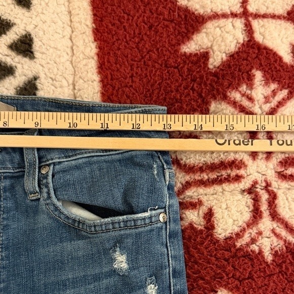 JOES JEANS Women Mid Rise Distressed Skinny Jeans Blue Size 26x26 - Picture 5 of 6